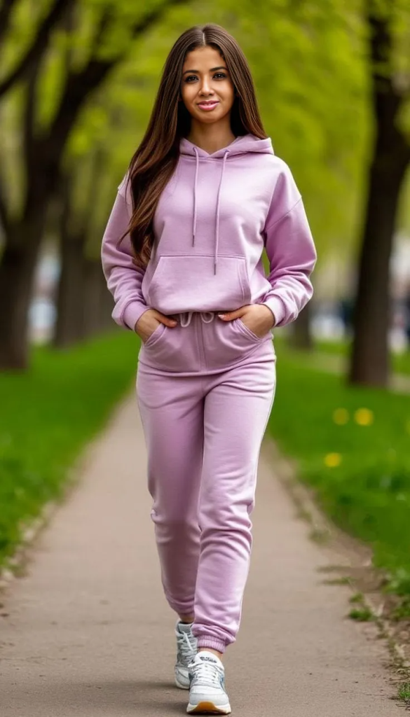Womens Lavender Sports Hoodie Export from littleBIG Fashion & Apparels, Bangladesh.
