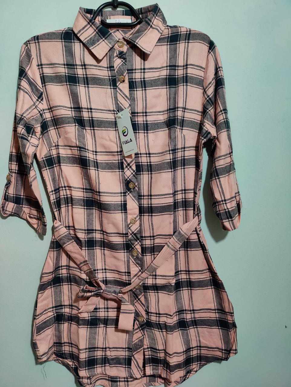 Womens Check Long Shirt Export from littleBIG Fashion & Apparels, Bangladesh.