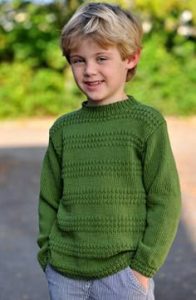 Sweaters for Boys, Fabric: 100% Cotton, Color: Deep Green, Sizes: XS-XXL