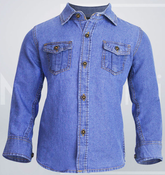 Boys Denim Shirts Export from littleBIG Fashion & Apparels, Bangladesh.