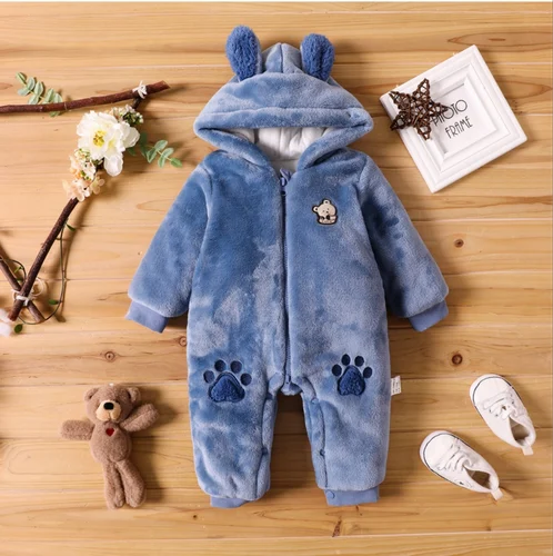 Baby Blue Fleece Romper Export from littleBIG Fashion & Apparels, Bangladesh