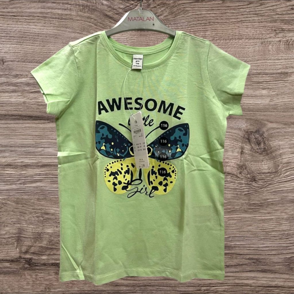 Girls Cotton T-shirts, Fabric: 100% Cotton, S/Jersey, Sizes: 6Y-12Y