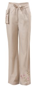 Elegant Linen Women's Trousers, 