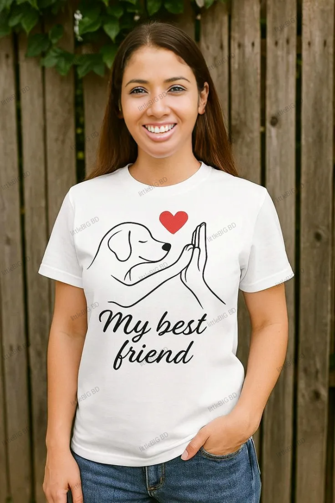 Womens Pet Printed T-Shirt Export from littleBIG Fashion & Apparels, Bangladesh