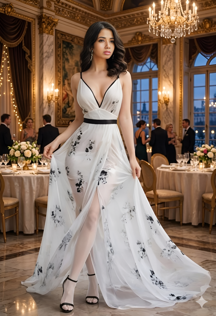 Womens Floral Eveningwear Gown Export from littleBIG Fashion & Apparels, Bangladesh.