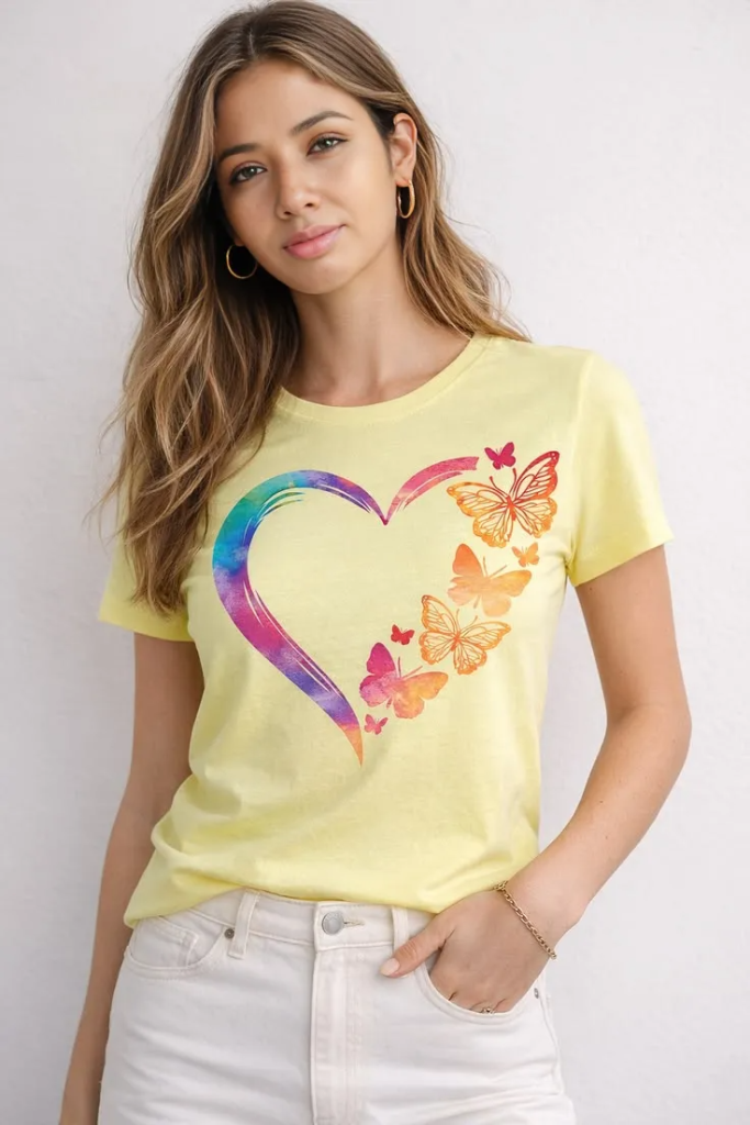 Yellow Graphic T-Shirt Export from littleBIG Fashion & Apparels, Bangladesh.